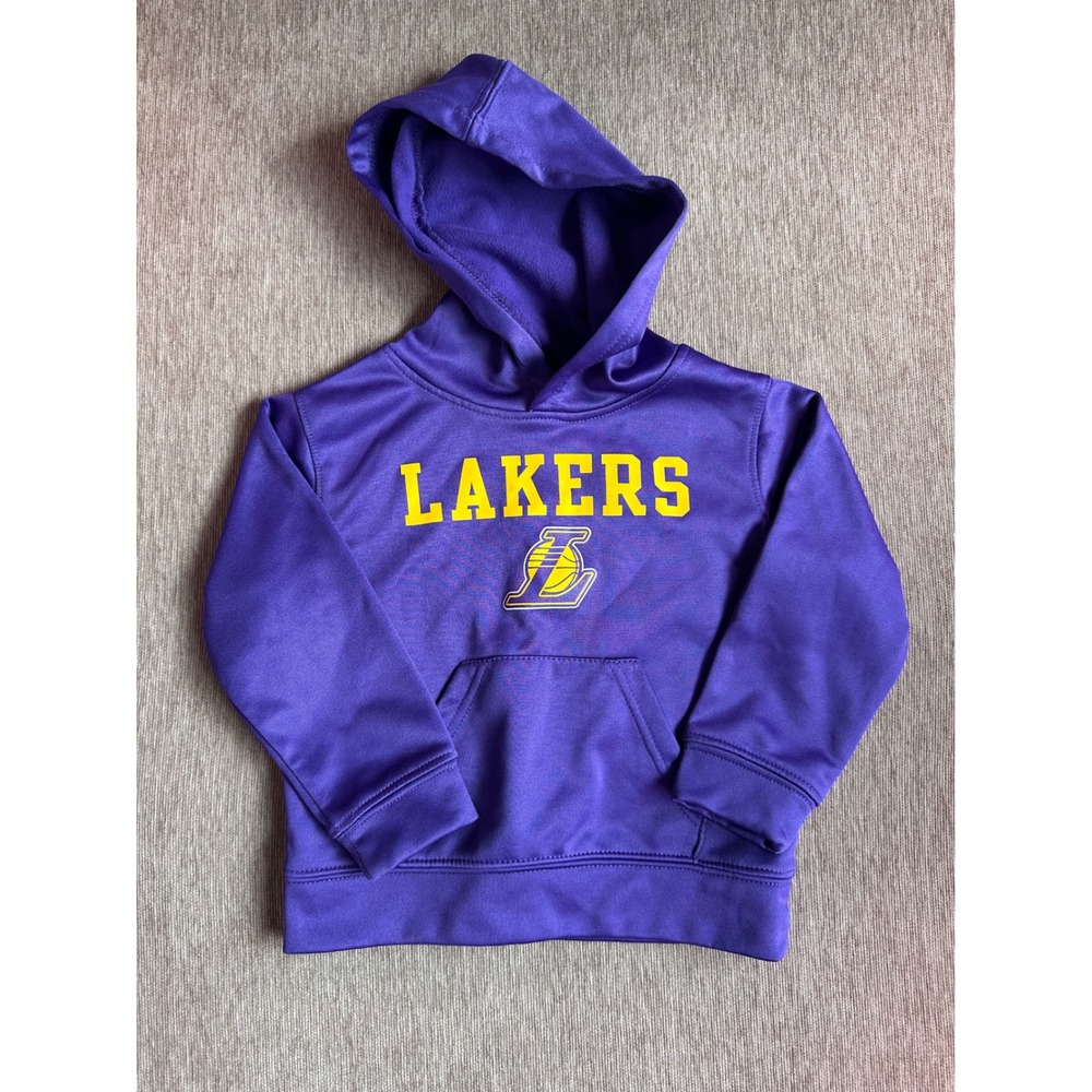 NBA Los Angeles Lakers Toddler Hoodie Purple Yellow Sweatshirt Size 2T